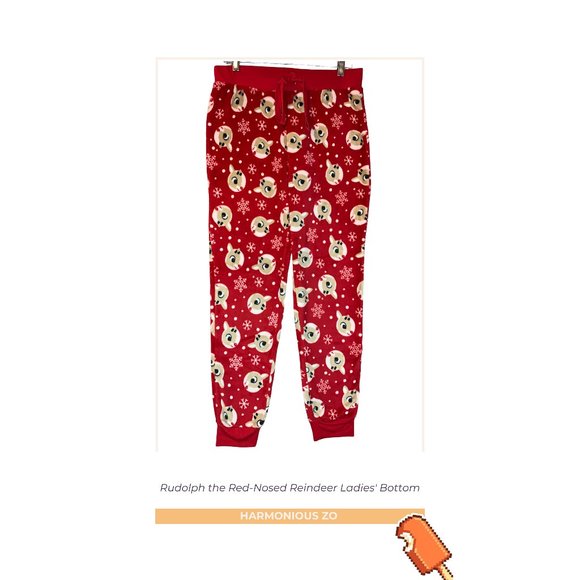 Rudolph the Red-Nosed Reindeer Ladies' Bottom - Picture 1 of 2